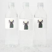 Oh Deer Minimal Design Waterfles Etiket (Flessen)