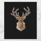 Oh Deer Minimal Design Wijn Etiket (Enkel label)