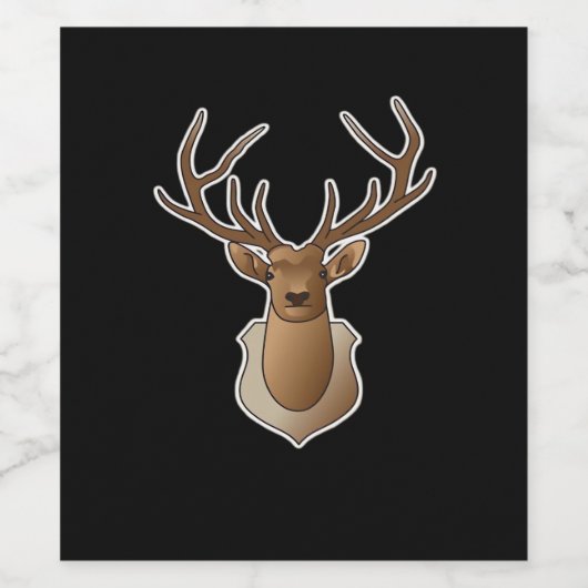Oh Deer Minimal Design Wijn Etiket (Enkel label)