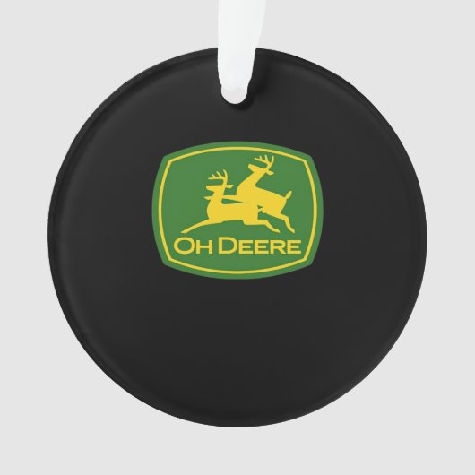 Oh Deer Minimal Modern Design Acrylic Ornament (voorkant)