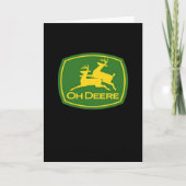 Oh Deer Minimal Modern Design Folded Greeting Card Kaart (Voorkant)