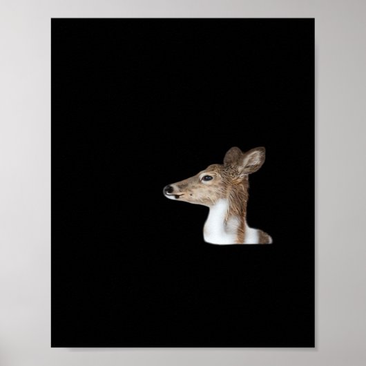 Oh Deer Minimal Modern Design Poster (Voorkant)