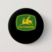 Oh Deer Minimal Modern Design Ronde Button 5,7 Cm (Voorkant)