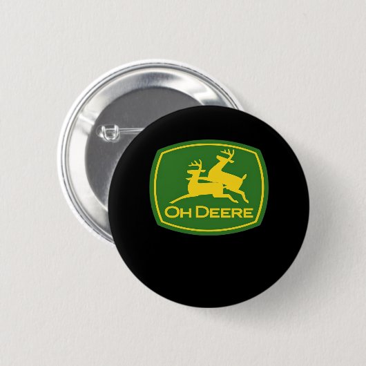 Oh Deer Minimal Modern Design Ronde Button 5,7 Cm (Voorkant /achterkant)