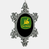 Oh Deer Minimal Modern Design  Tin Sneeuwvlok Ornament (Links)