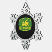 Oh Deer Minimal Modern Design  Tin Sneeuwvlok Ornament (Rechts)