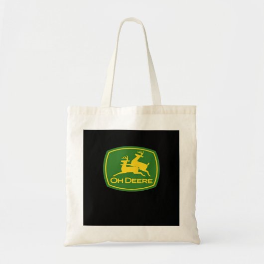 Oh Deer Minimal Modern Design Tote Bag (Voorkant)