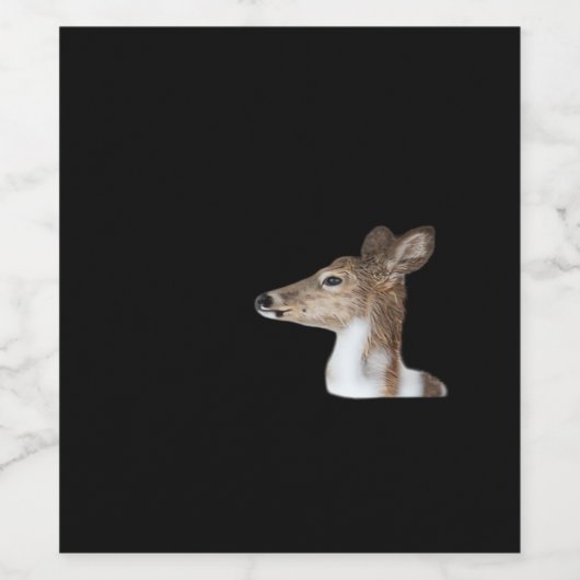 Oh Deer Minimal Modern Design Wijn Etiket (Enkel label)