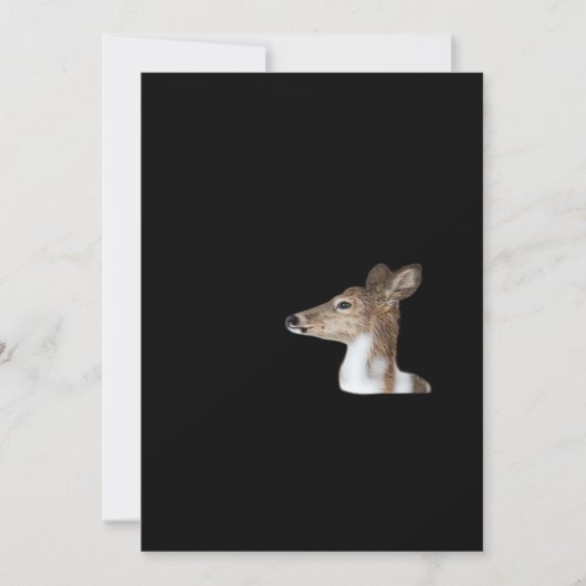Oh Deer Minimal Modern Ontwerp Feestdagenkaart (Voorkant)