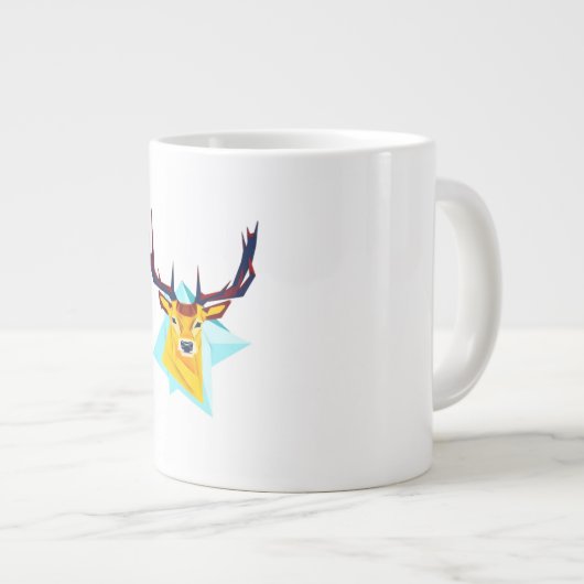 Oh Deer Minimal Rustic Style  Grote Koffiekop (Voorkant rechts)