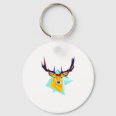 Oh Deer Minimal Rustic Style Keychain (Voorkant)