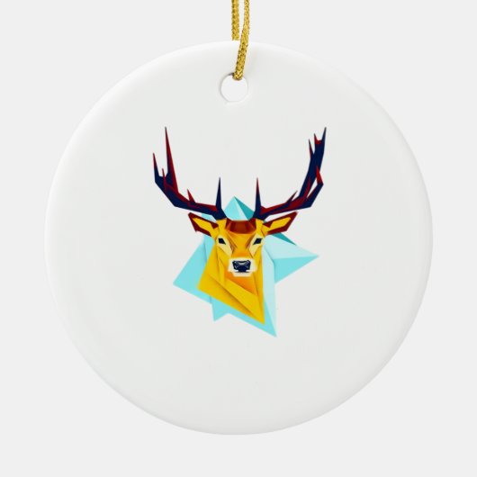 Oh Deer Minimal Rustic Style Ornament (Voorkant)