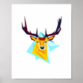 Oh Deer Minimal Rustic Style  Poster (Voorkant)