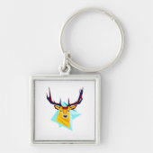 Oh Deer Minimal Rustic Style  Sleutelhanger (Voorkant)