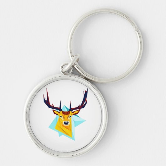 Oh Deer Minimal Rustic Style Sleutelhanger (Voorkant)