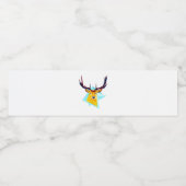 Oh Deer Minimal Rustic Style Waterfles Etiket (Enkel label)