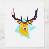Oh Deer Minimal Rustic Style  Wijn Etiket (Enkel label)