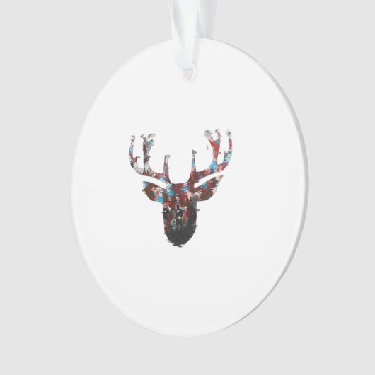 Oh Deer Minimal Style Acrylic Ornament (voorkant)
