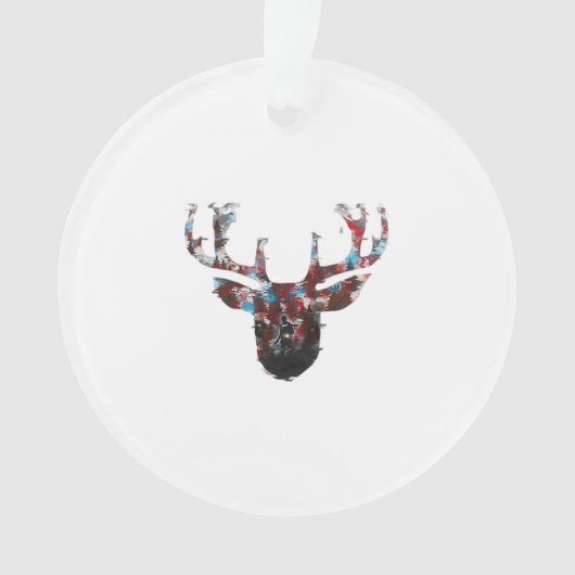 Oh Deer Minimal Style Acrylic Ornament (voorkant)