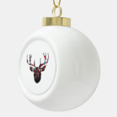 Oh Deer Minimal Style  Keramische Bal Ornament (Rechts)