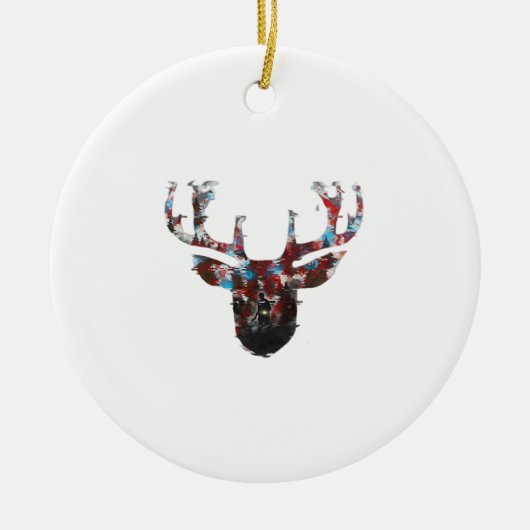 Oh Deer Minimal Style Ornament (Voorkant)