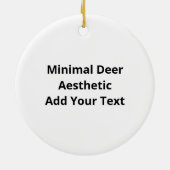 Oh Deer Minimal Style Ornament (Achterkant)