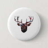 Oh Deer Minimal Style  Ronde Button 5,7 Cm (Voorkant)