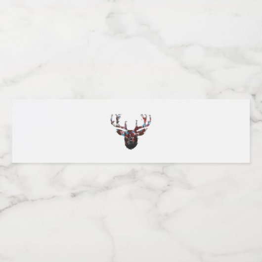 Oh Deer Minimal Style Waterfles Etiket (Enkel label)