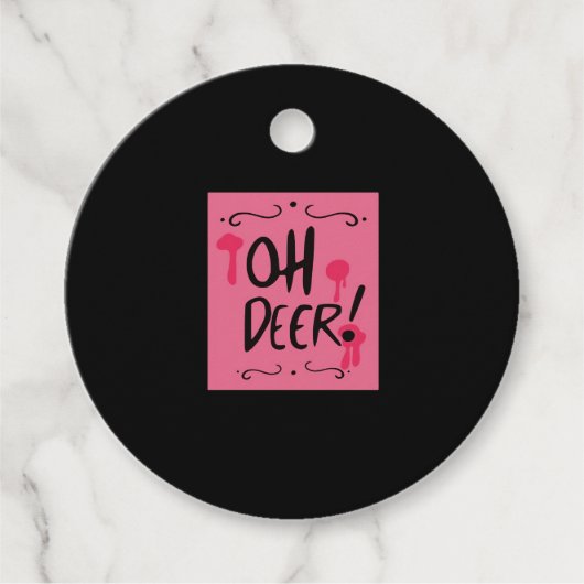Oh Deer Minimale Esthetiek Bedankjes Labels (Voorkant)