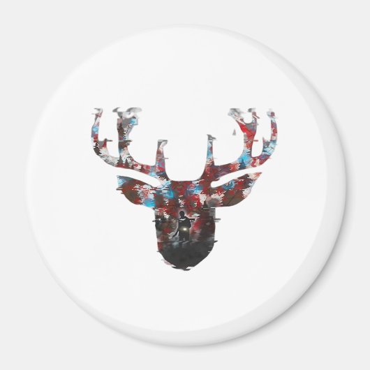 Oh Deer Minimale Stijl Magneet (Voorkant)
