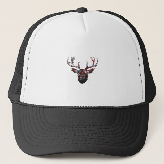 Oh Deer Minimale Stijl Trucker Pet (Voorkant)
