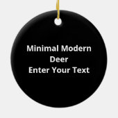 Oh Deer Minimalistisch Modern Design Ornament (Achterkant)