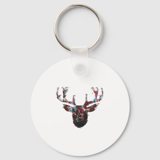 Oh Deer Minimalistische Stijl Sleutelhanger (Voorkant)