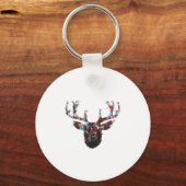 Oh Deer Minimalistische Stijl Sleutelhanger (Voorkant)