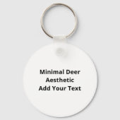Oh Deer Minimalistische Stijl Sleutelhanger (Achterkant)