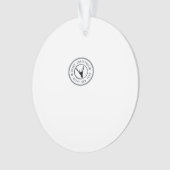 Oh Deer Modern Aesthetic Acrylic Ornament (voorkant)