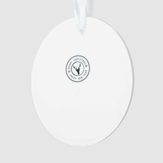 Oh Deer Modern Aesthetic Acrylic Ornament (voorkant)