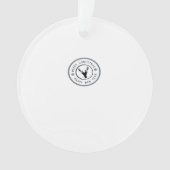 Oh Deer Modern Aesthetic Acrylic Ornament (voorkant)