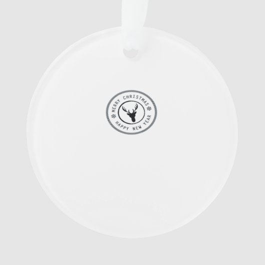 Oh Deer Modern Aesthetic Acrylic Ornament (voorkant)