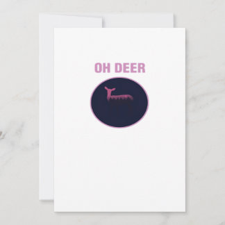 Oh Deer Modern Aesthetic Feestdagenkaart