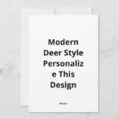 Oh Deer Modern Aesthetic Feestdagenkaart (Achterkant)