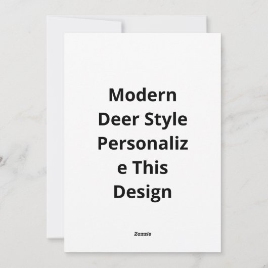 Oh Deer Modern Aesthetic Feestdagenkaart (Achterkant)