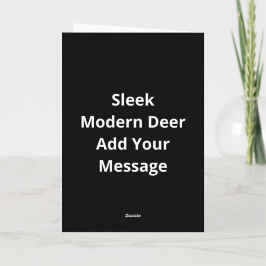 Oh Deer Modern Aesthetic Kaart (Achterkant)