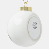 Oh Deer Modern Aesthetic  Keramische Bal Ornament (Links)