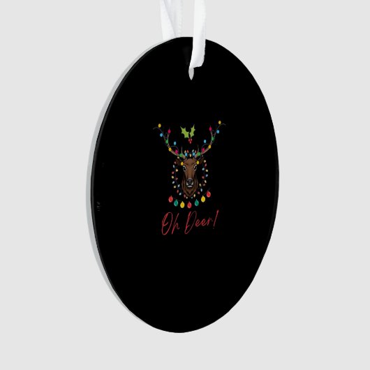 Oh Deer Modern Aesthetic Ornament (voorkant)
