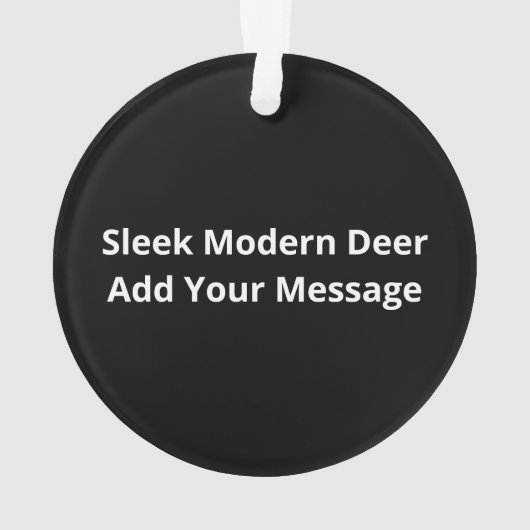 Oh Deer Modern Aesthetic Ornament (achterkant)
