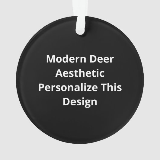 Oh Deer Modern Aesthetic Ornament (achterkant)