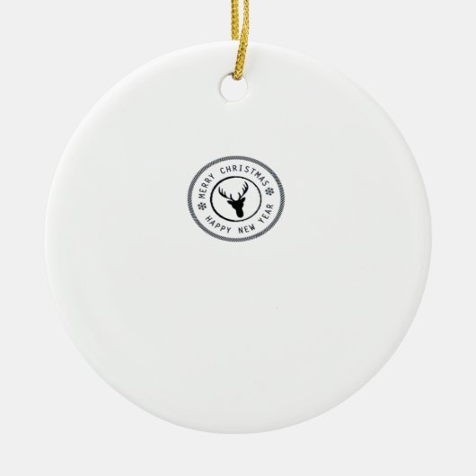 Oh Deer Modern Aesthetic Ornament (Voorkant)