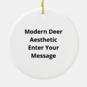 Oh Deer Modern Aesthetic Ornament (Achterkant)