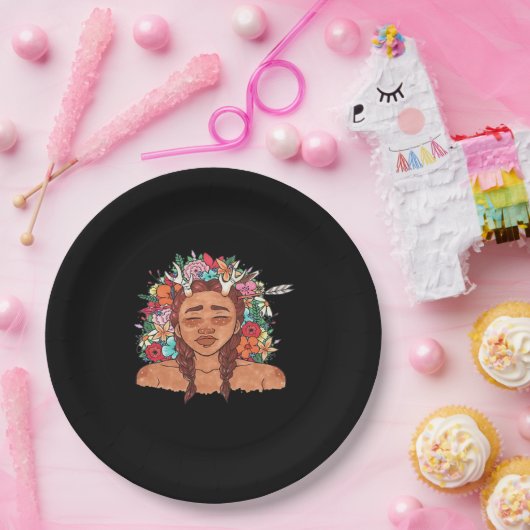 Oh Deer Modern Aesthetic Papieren Bordje (Feest)